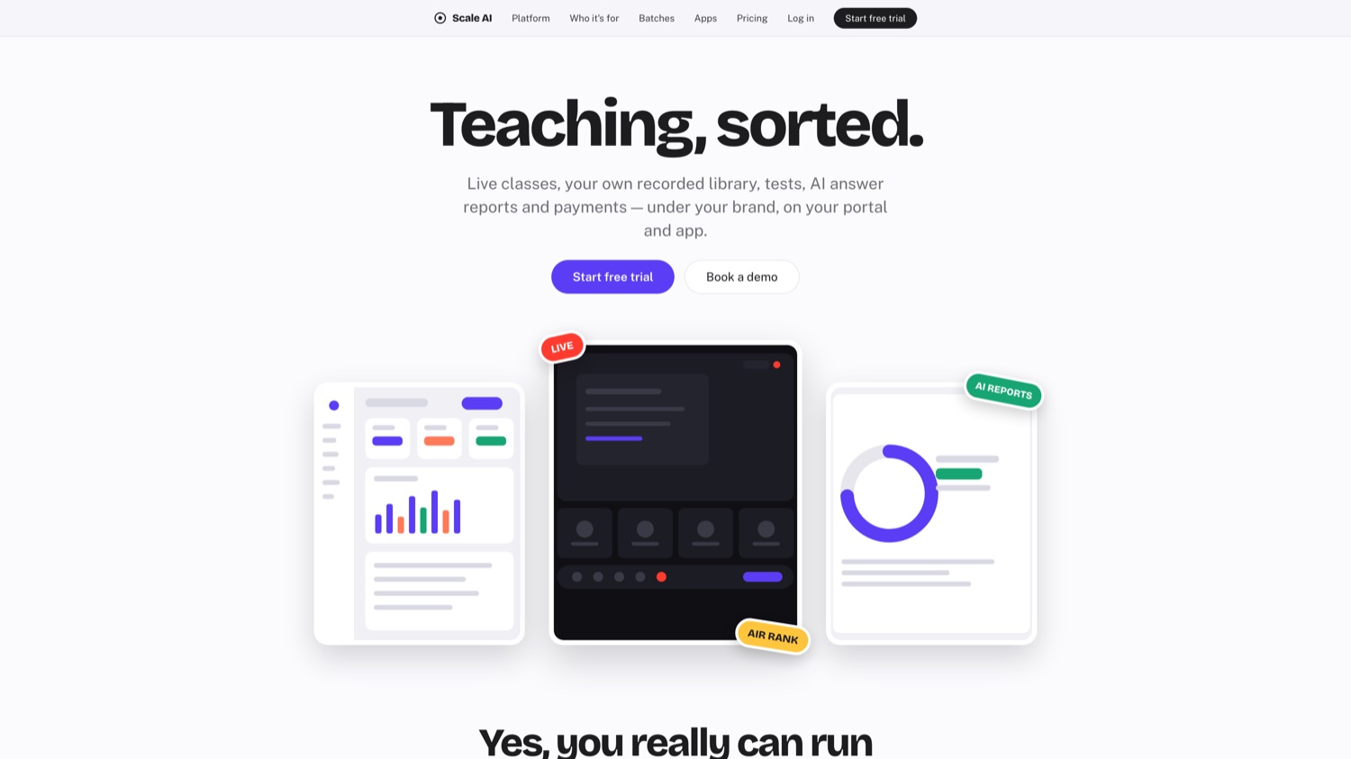 At Scale — live site