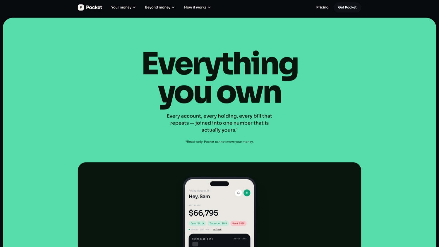 Pockt — live site